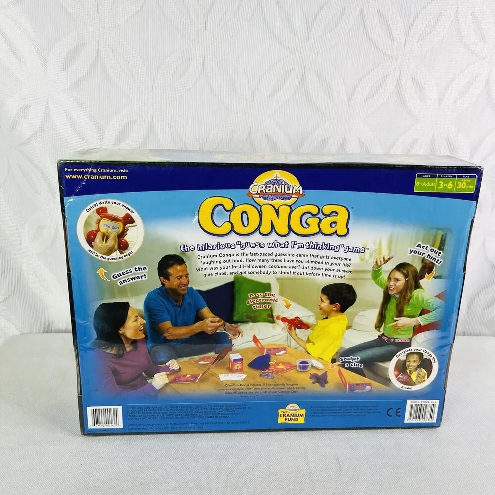 Cranium Conga Board Game Hilarious‎ Guess What I'm thinking Game New Sealed